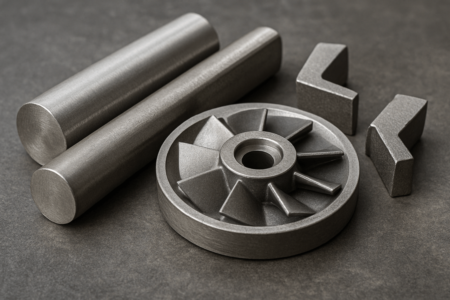 Super alloys and special alloys - turbine discs and rods
